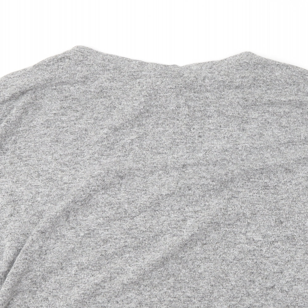 F&F Womens Grey Round Neck  Viscose Pullover Jumper Size 10