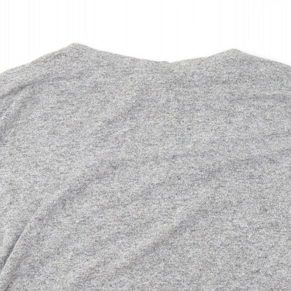 F&F Womens Grey Round Neck  Viscose Pullover Jumper Size 10