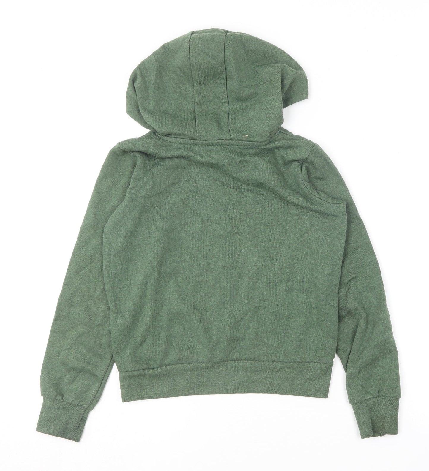 The Kids Division Boys Green  Cotton Pullover Hoodie Size 7-8 Years