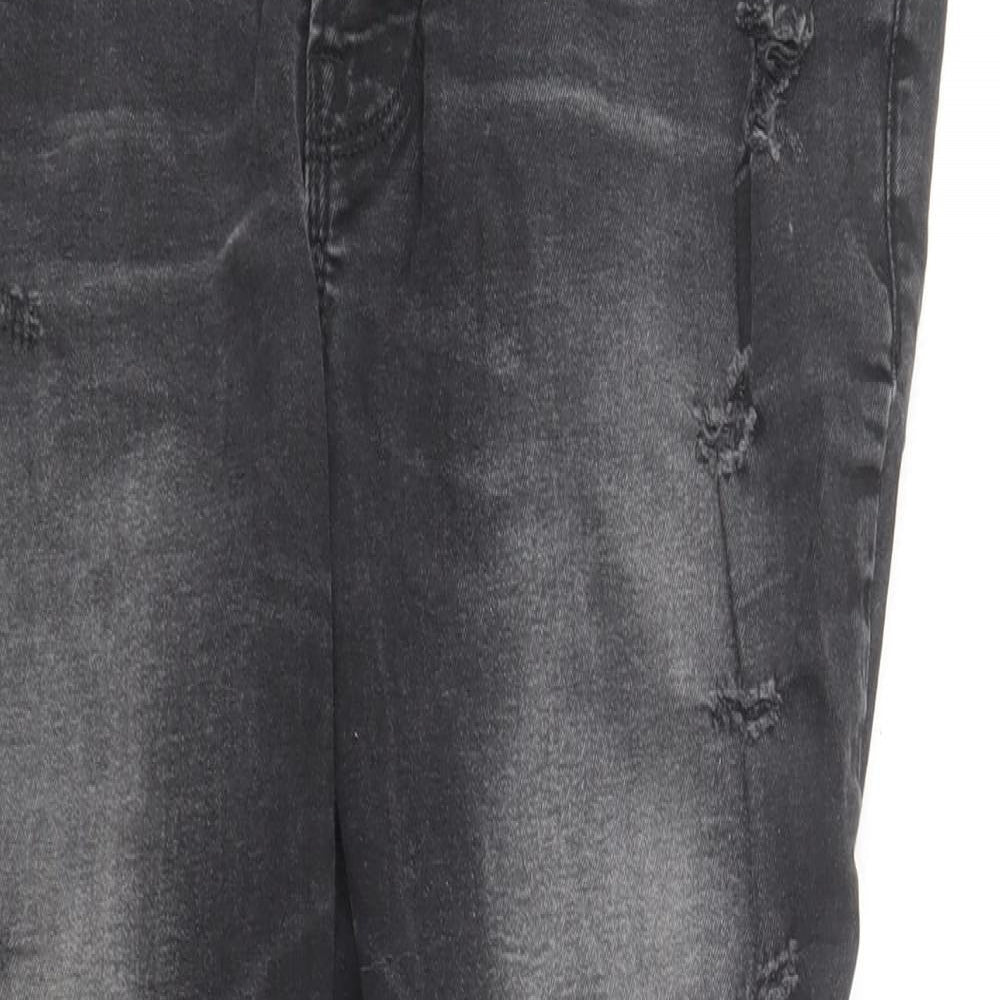 Matalan Womens Black  Cotton Skinny Jeans Size 36 in L30 in Regular