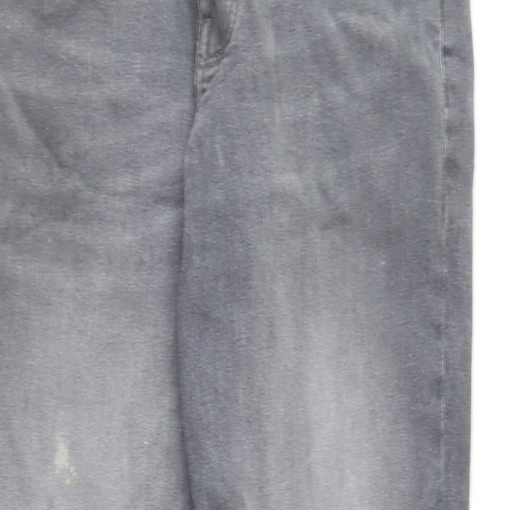 Denim & Co. Womens Grey  Cotton Skinny Jeans Size 32 in L32 in Regular