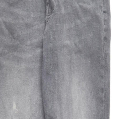 Denim & Co. Womens Grey  Cotton Skinny Jeans Size 32 in L32 in Regular