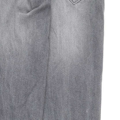 Denim & Co. Womens Grey  Cotton Skinny Jeans Size 32 in L32 in Regular