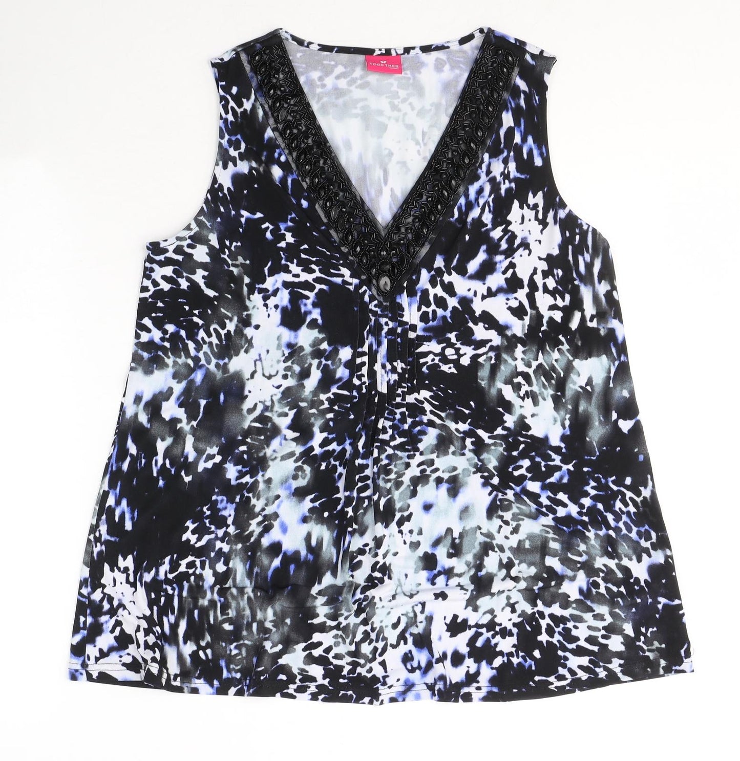Womens UK Size 14 Together Multicoloured Basic Blouse
