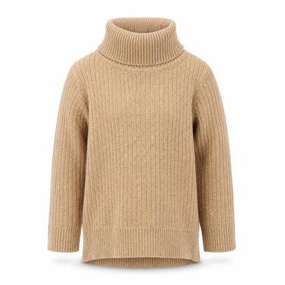 NEXT Girls Brown  Cotton Jersey Casual Size 6-9 Months Roll Neck Pullover