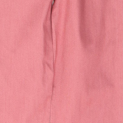 Denim & Co. Womens Pink  Cotton Skinny Jeans Size 10 L29 in Regular Button