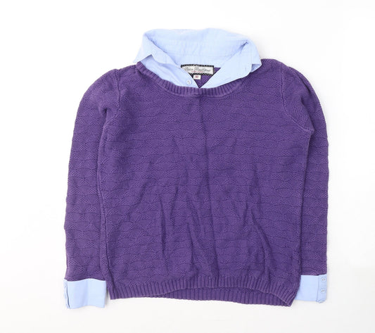 Womens UK Size 10 Paco Boutique Purple Pullover Jumper