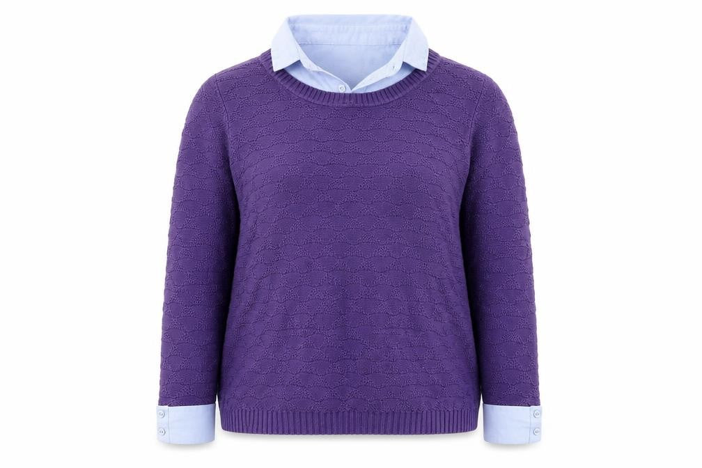 Womens UK Size 10 Paco Boutique Purple Pullover Jumper