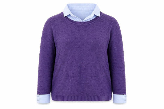 Womens UK Size 10 Paco Boutique Purple Pullover Jumper