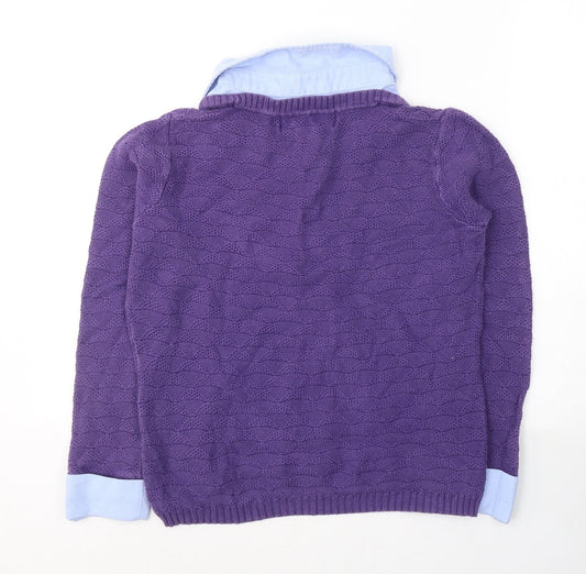 Womens UK Size 10 Paco Boutique Purple Pullover Jumper
