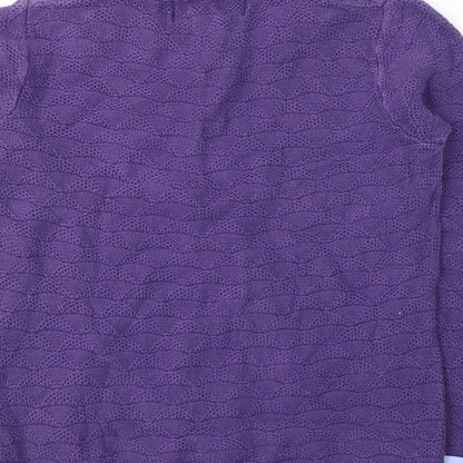 Womens UK Size 10 Paco Boutique Purple Pullover Jumper