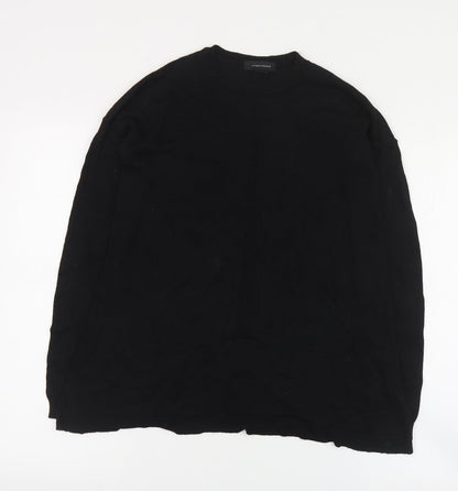 Primark Womens Black Round Neck  Viscose Pullover Jumper Size 8