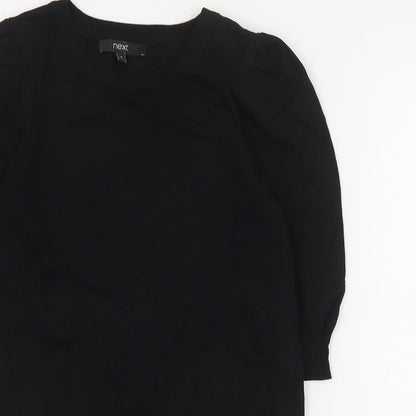 Womens UK Size 8 NEXT Black Pullover Jumper