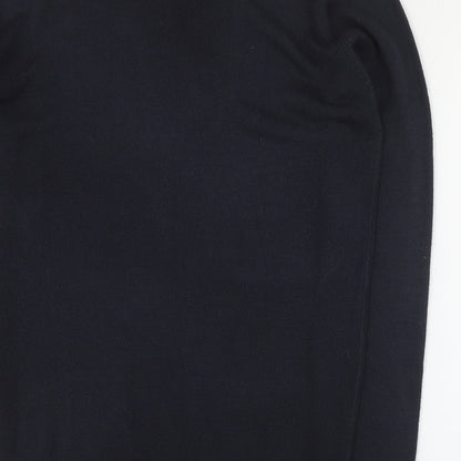 Cedar Wood State Mens Blue V-Neck  Cotton Pullover Jumper Size S