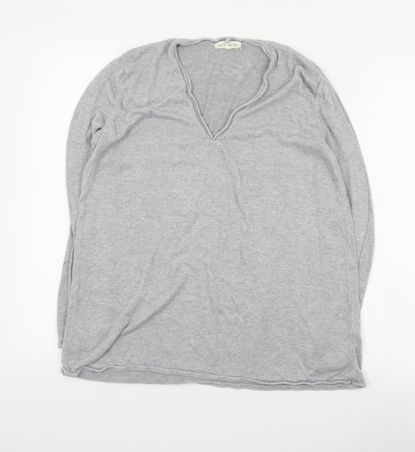 Womens UK Size M Retrology Grey Pullover Jumper