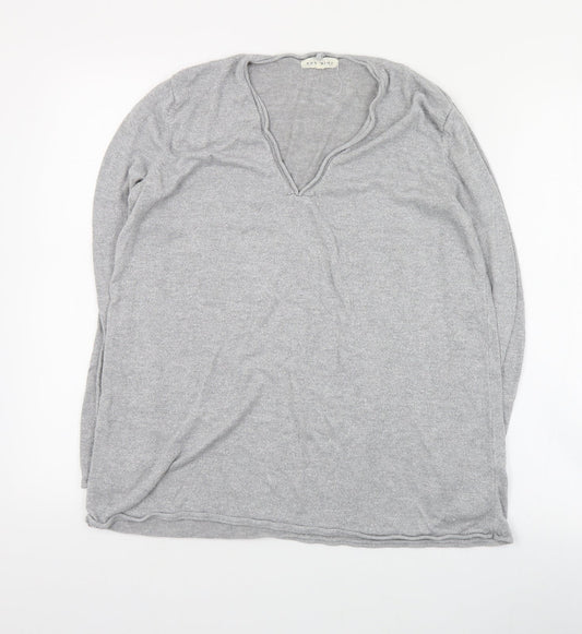 Womens UK Size M Retrology Grey Pullover Jumper