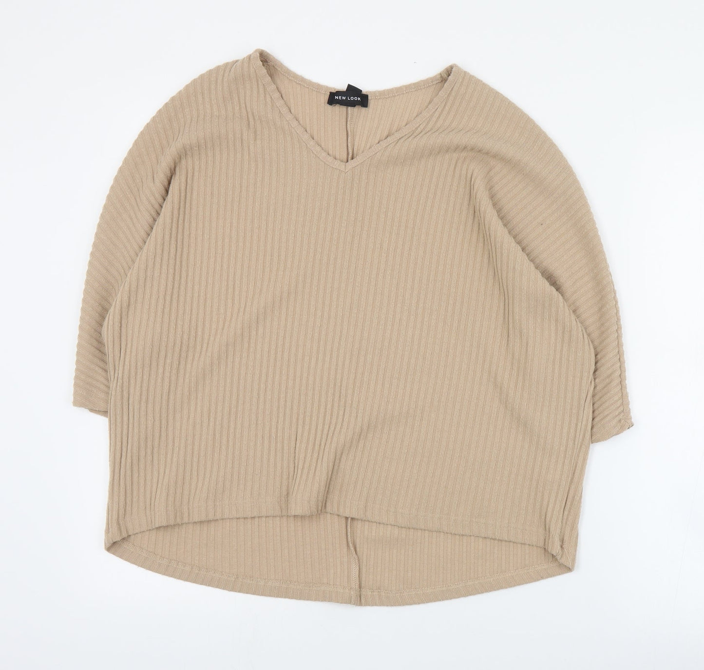 Womens UK Size S New Look Brown Pullover Jumper