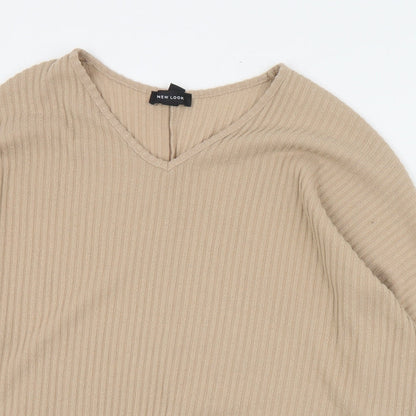 Womens UK Size S New Look Brown Pullover Jumper
