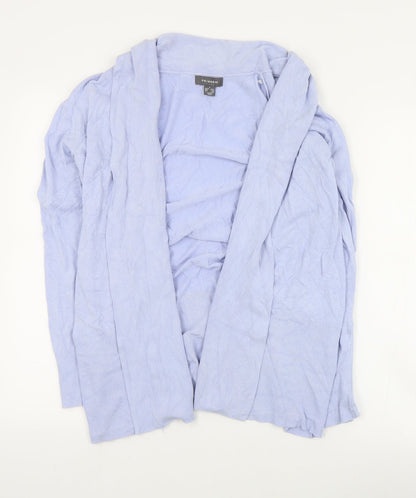Primark Womens Blue V-Neck  Acrylic Cardigan Jumper Size S