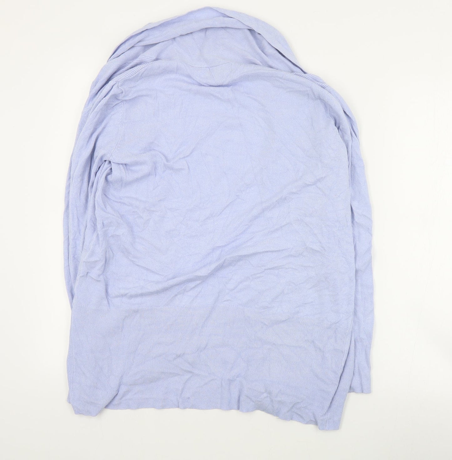 Primark Womens Blue V-Neck  Acrylic Cardigan Jumper Size S