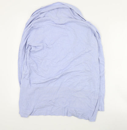 Primark Womens Blue V-Neck  Acrylic Cardigan Jumper Size S
