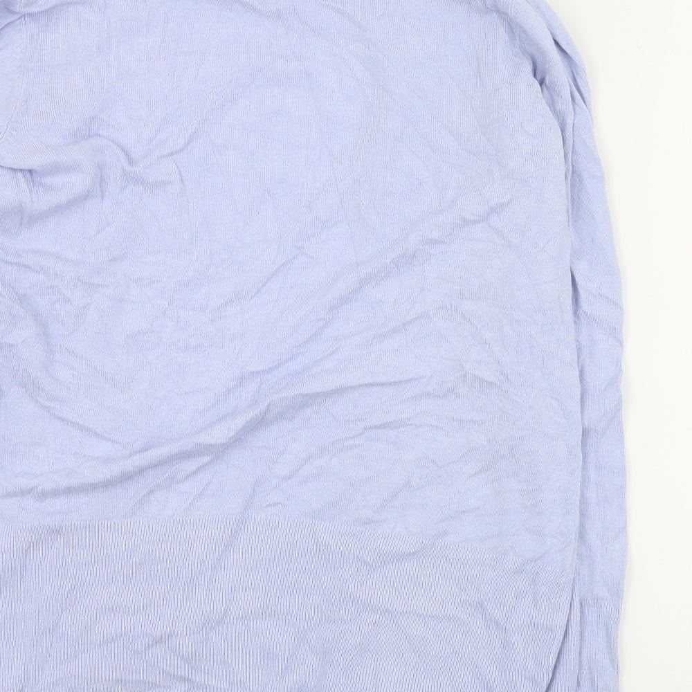 Primark Womens Blue V-Neck  Acrylic Cardigan Jumper Size S