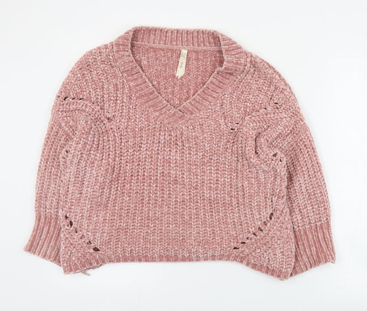 Womens UK Size 10 Stella Pink Pullover Jumper