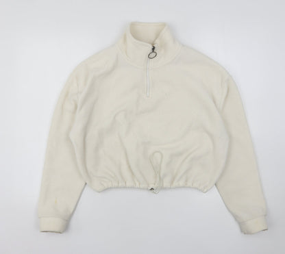 Brave Soul Womens Ivory  Polyester Pullover Sweatshirt Size M