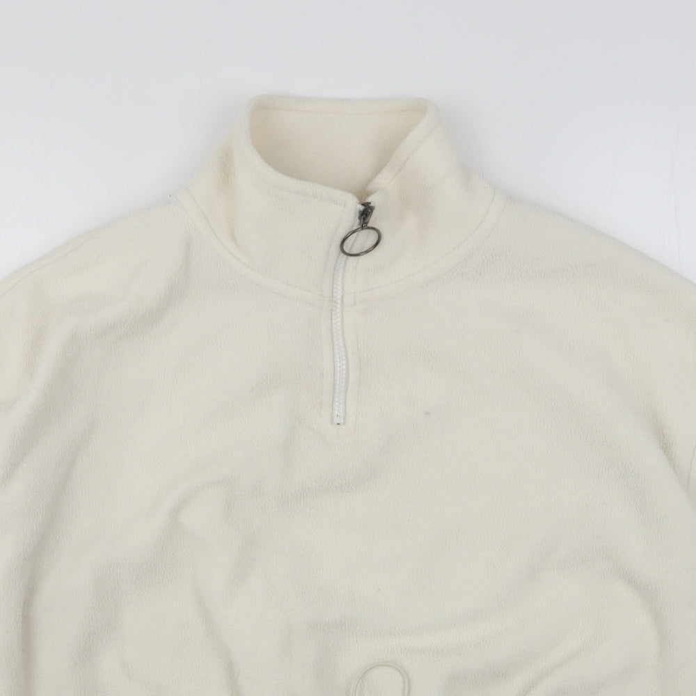 Brave Soul Womens Ivory  Polyester Pullover Sweatshirt Size M