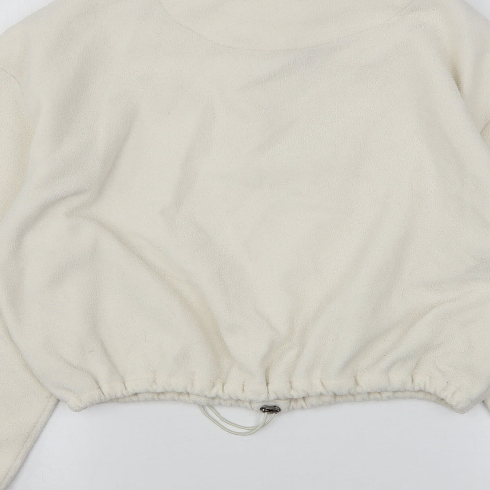 Brave Soul Womens Ivory  Polyester Pullover Sweatshirt Size M