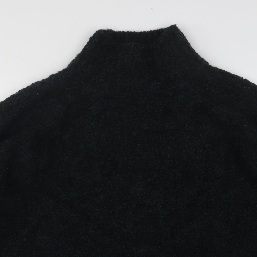 LOFT Womens Green High Neck  Acrylic Pullover Jumper Size S