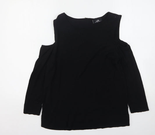 Womens UK Size M Wallis Black Pullover Jumper