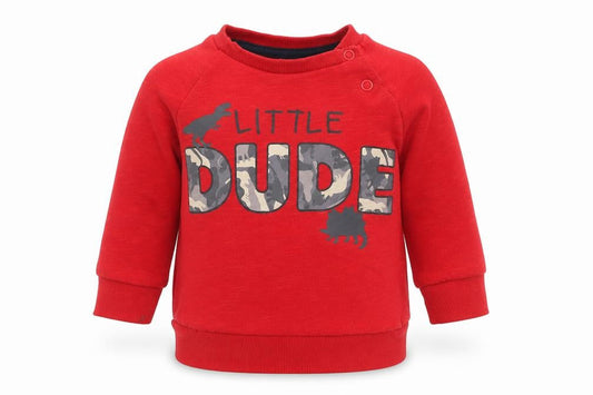 Primark Boys Red Camouflage Cotton Pullover Jumper Size 6-9 Months  Snap - Little Dude