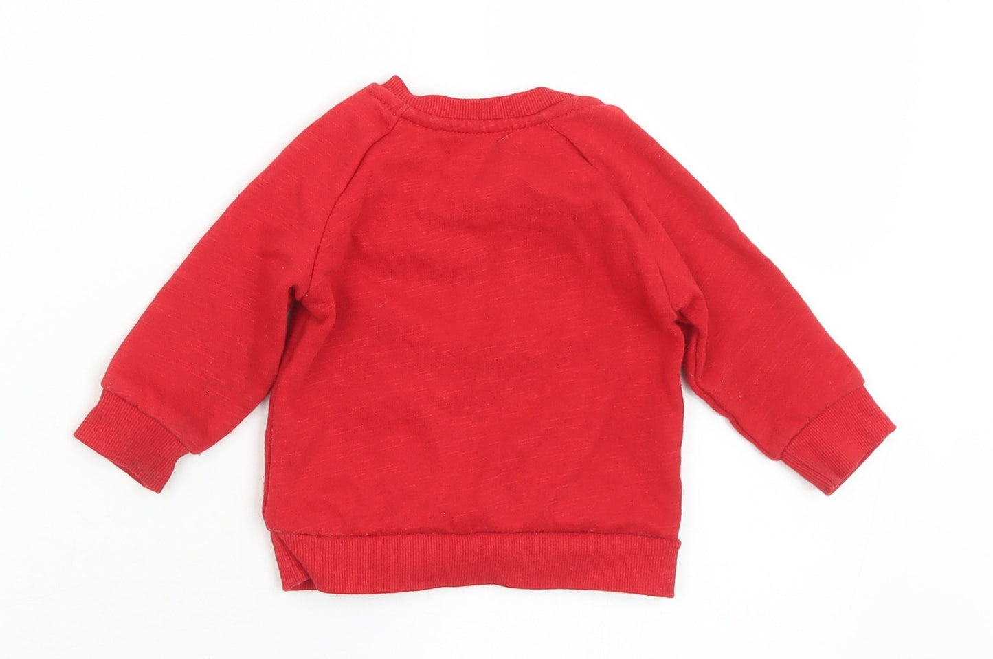 Primark Boys Red Camouflage Cotton Pullover Jumper Size 6-9 Months  Snap - Little Dude