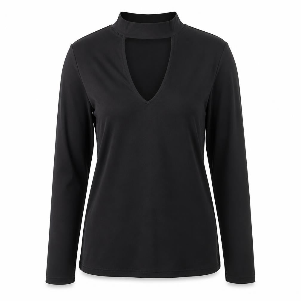 Womens UK Size L H&M Black Basic T-Shirt