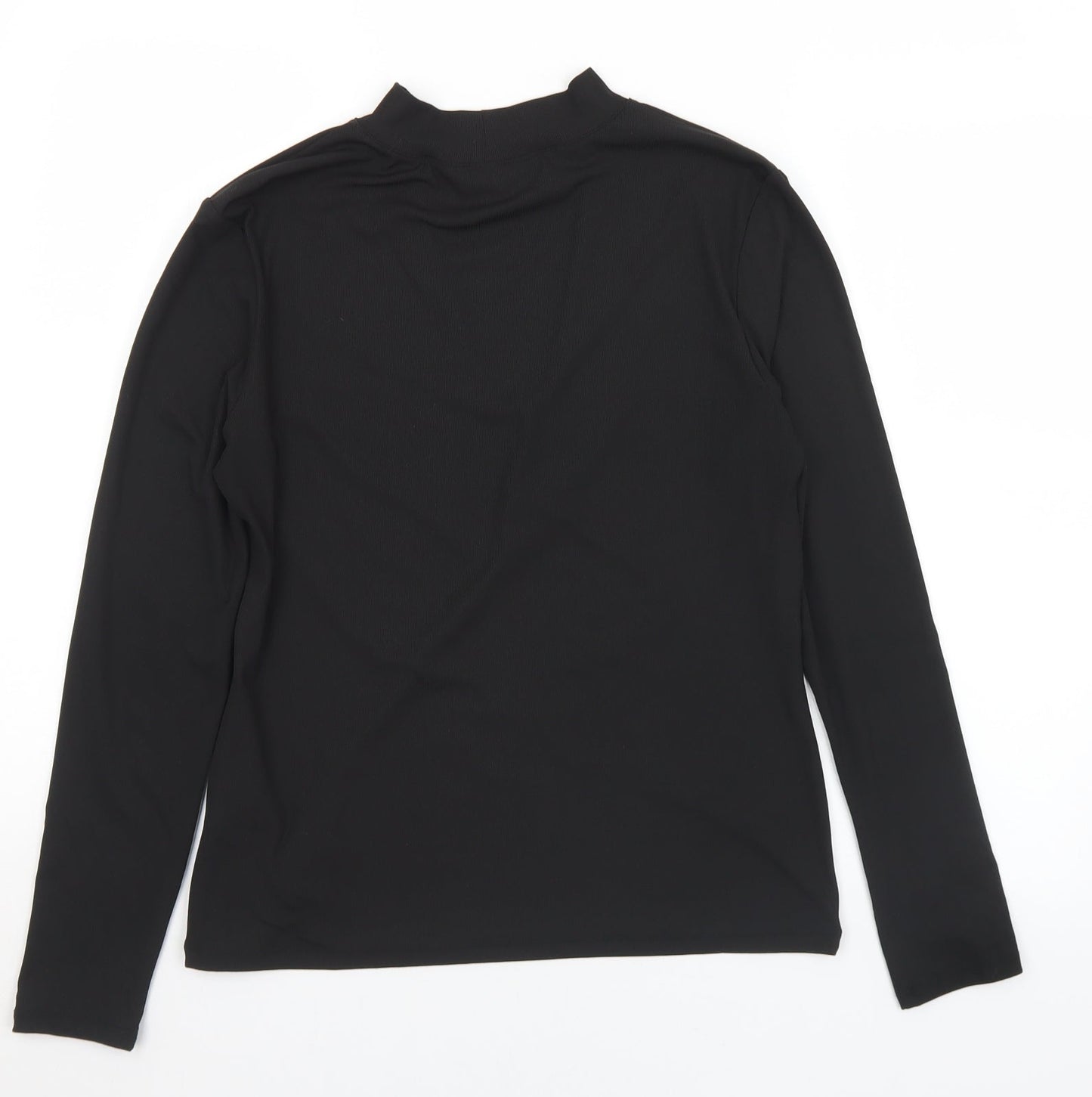 Womens UK Size L H&M Black Basic T-Shirt