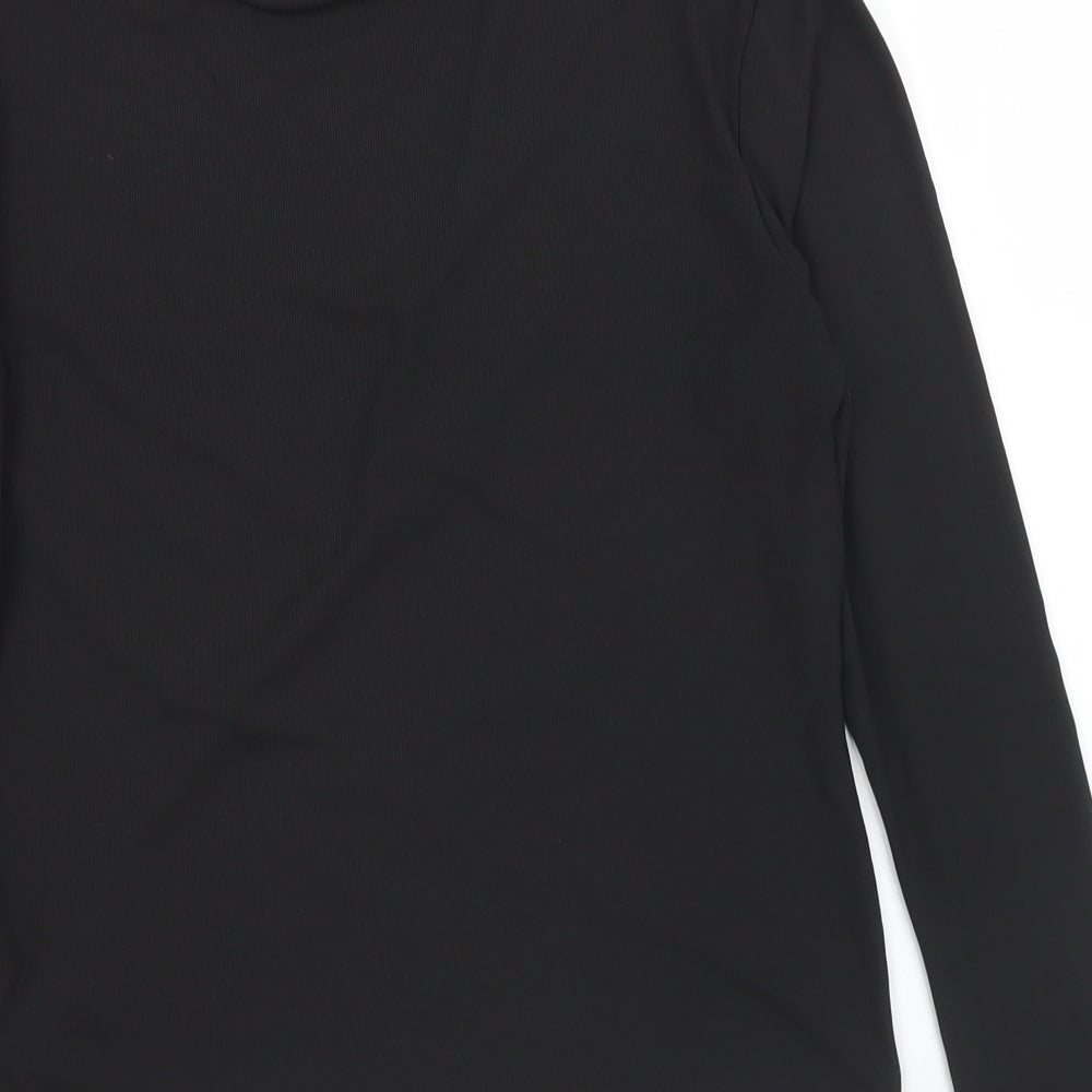 Womens UK Size L H&M Black Basic T-Shirt