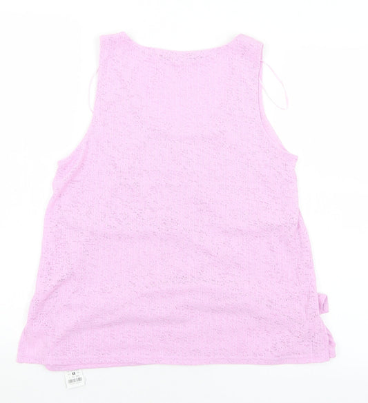 Womens UK Size S Dunnes Stores Purple Basic Tank