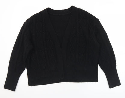 Womens UK Size XS River Island Black Cardigan Jumper