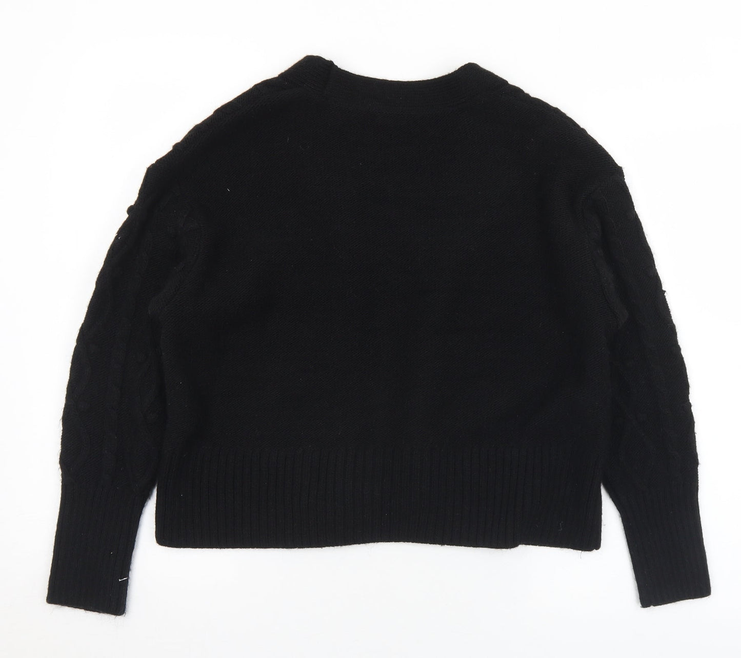 Womens UK Size XS River Island Black Cardigan Jumper