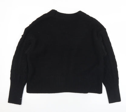 Womens UK Size XS River Island Black Cardigan Jumper