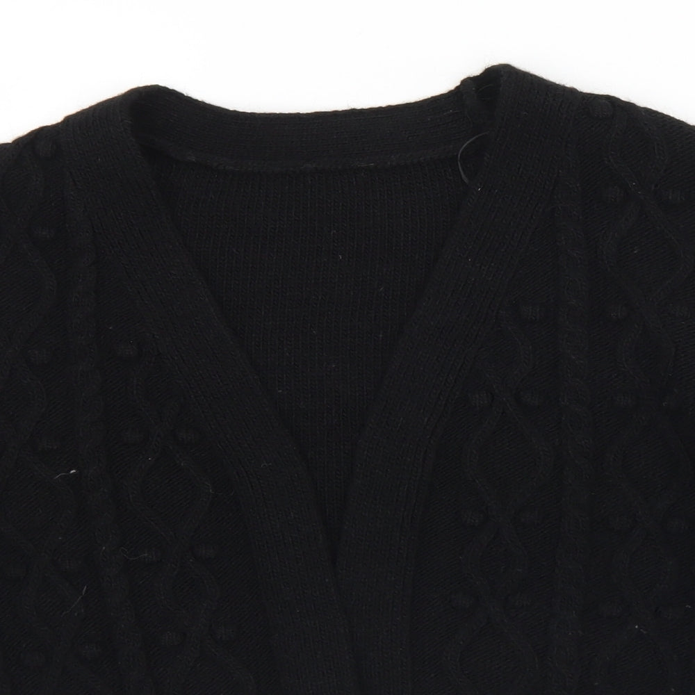 Womens UK Size XS River Island Black Cardigan Jumper