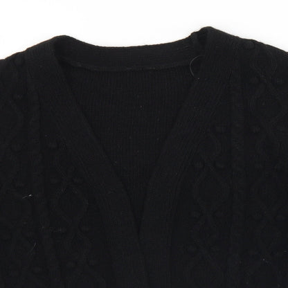 Womens UK Size XS River Island Black Cardigan Jumper