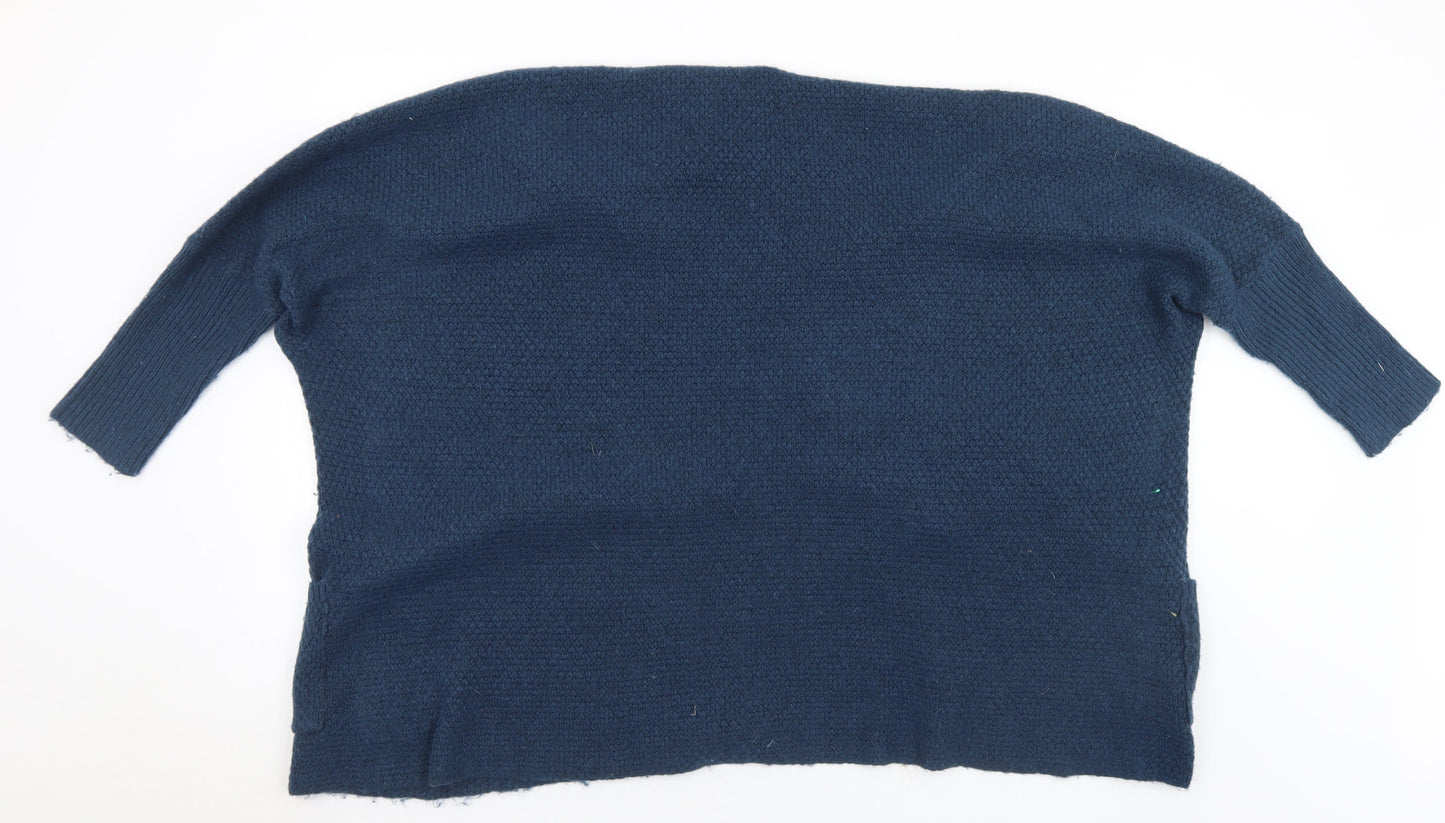 Womens UK Size L Debenhams Blue Cardigan Jumper