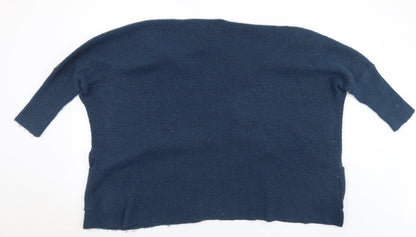 Womens UK Size L Debenhams Blue Cardigan Jumper