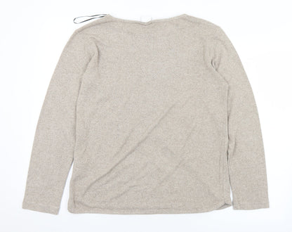 Womens UK Size S H&M Beige Pullover Jumper