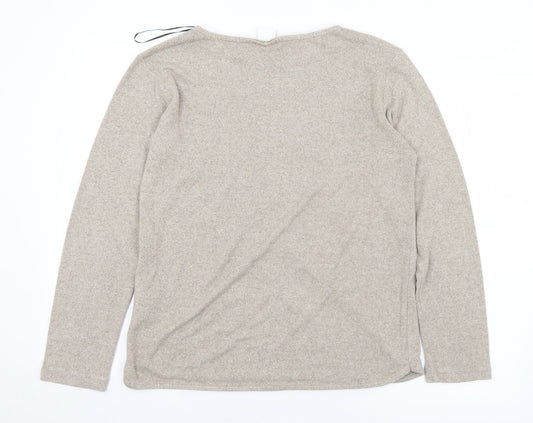 Womens UK Size S H&M Beige Pullover Jumper