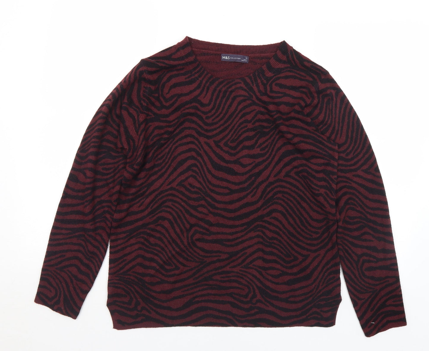 Womens UK Size 14 Marks and Spencer Purple Pullover Jumper