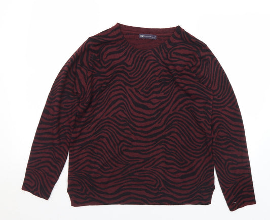 Womens UK Size 14 Marks and Spencer Purple Pullover Jumper