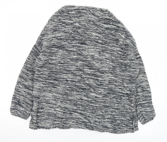 Primark Womens Grey Boat Neck  Acrylic Pullover Jumper Size 10